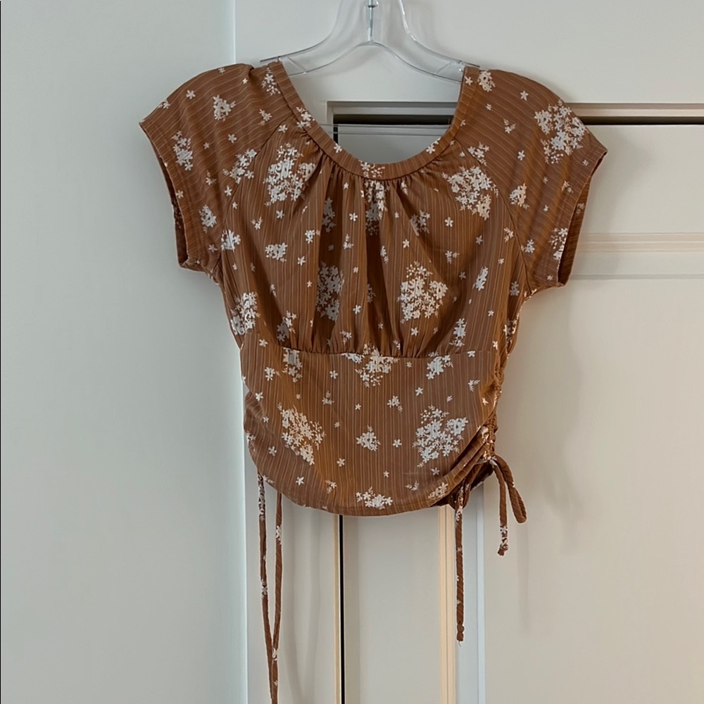 Floral Brown Women's Top
